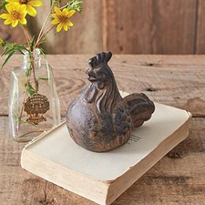 Colonial Tin Works 420222 Rustic Mini Rooster Tabletop Figurine, 5-inch Height