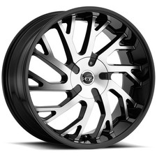 Vct V77 22x9 5x1155x120 15mm Blackmachined Wheel Rim 22 Inch