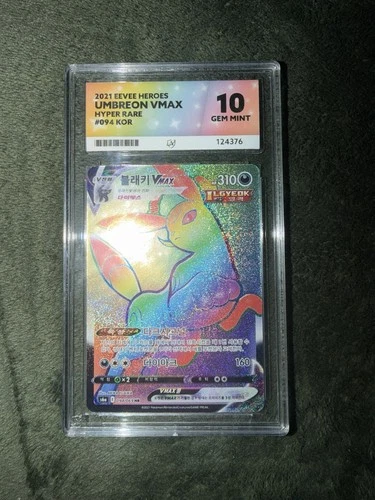 2021 Eevee Heros Umbreon Vmax Korean Hyper Rare 094/069 Ace Gem Mint 10