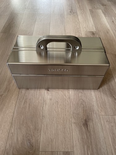 TRUSCO SU3D-370 Stainless Steel Double-Opening Tool Box | 2-Tier 14.6"x7.3"x8.5" - Picture 2 of 8