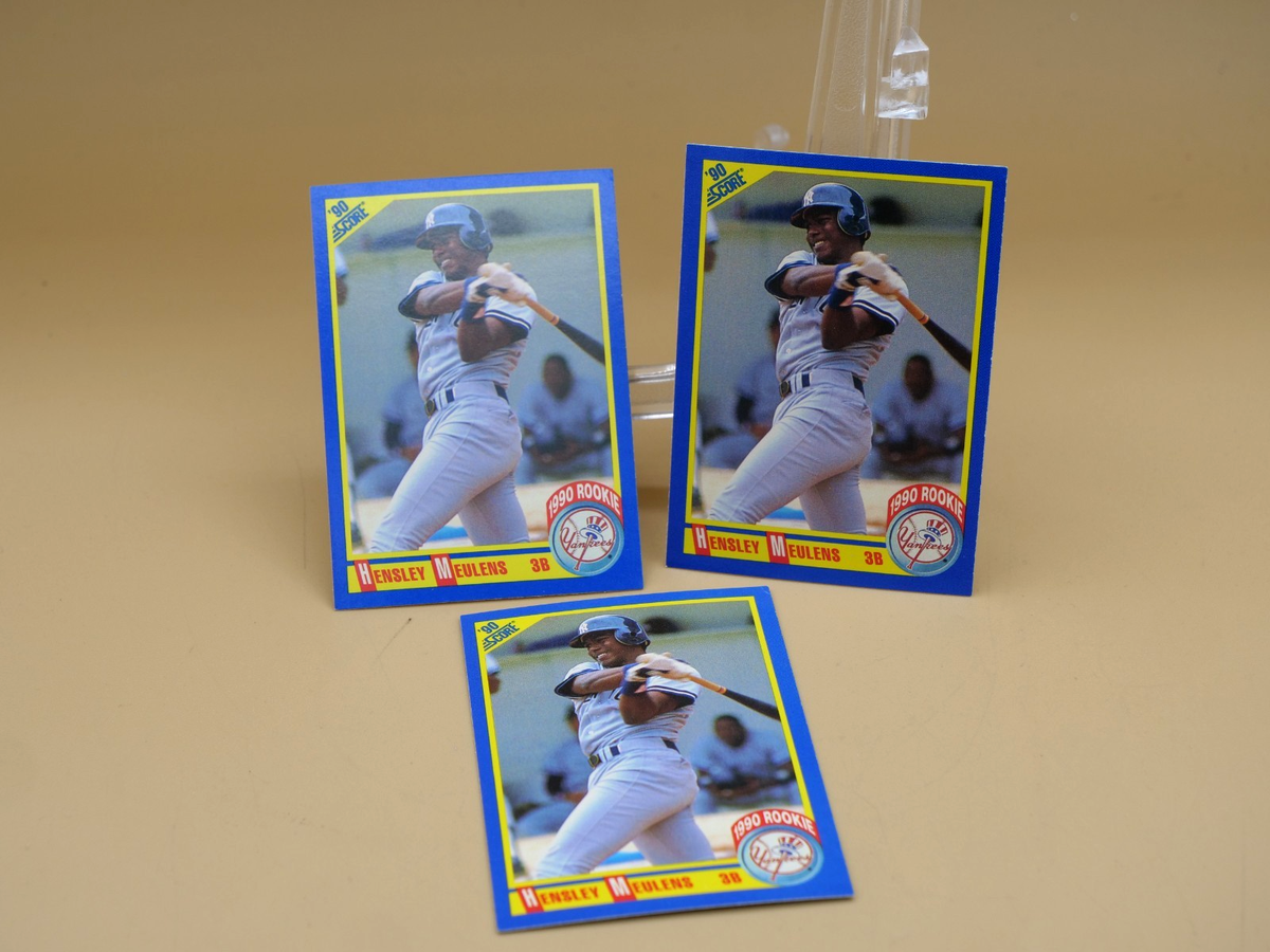 3 / 1990 Score Hensley Meulens #636 New York Yankees | eBay