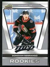 2025-26 Upper Deck MVP #229 Donovan Sebrango Ottawa Senators Silver Script Card