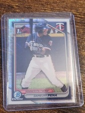 Dameury Pena 2024 Bowman Chrome Prospects Mojo Refractors #BCP-167 Twins