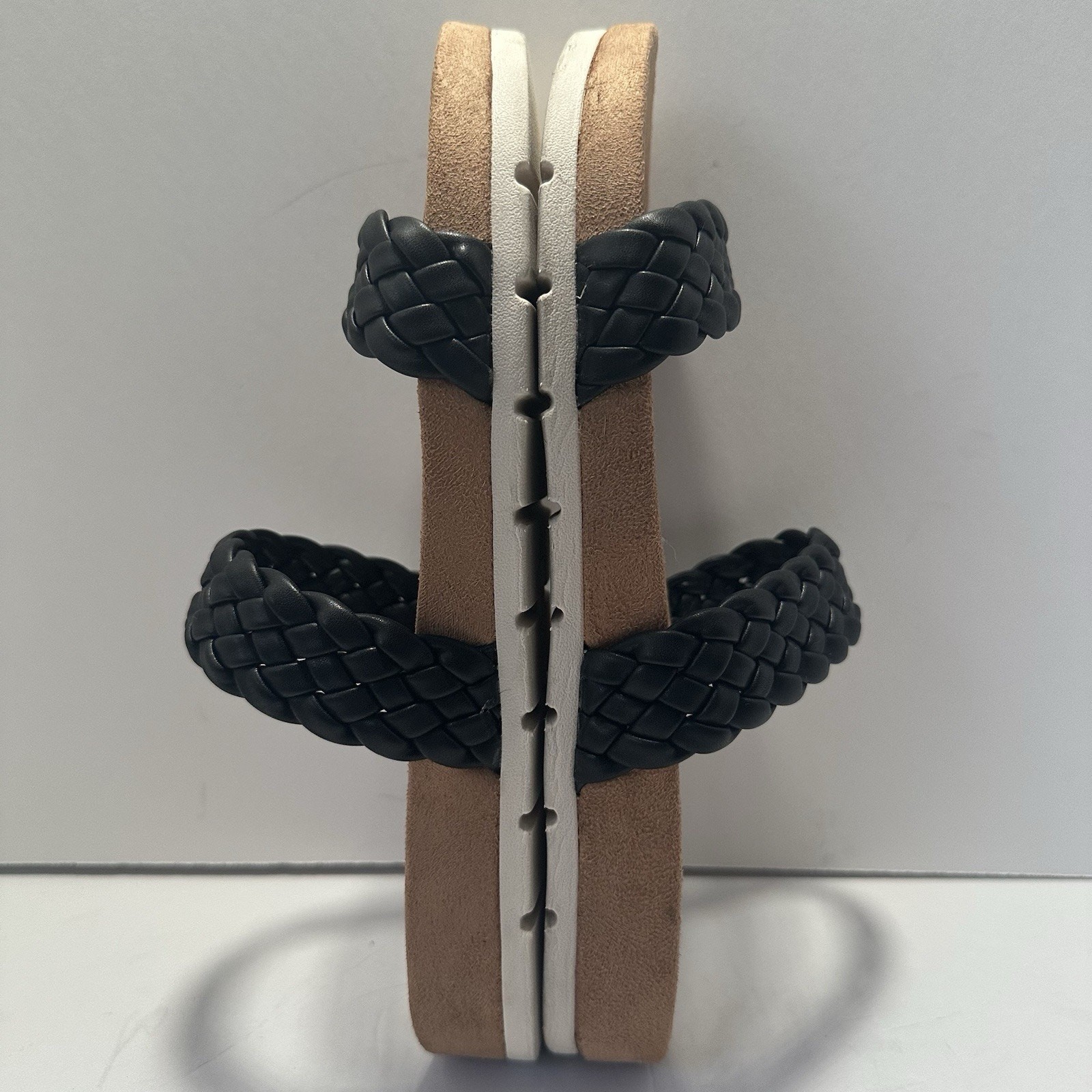 Cliffs Truly Black Double Braid Strap Sandals US … - image 3