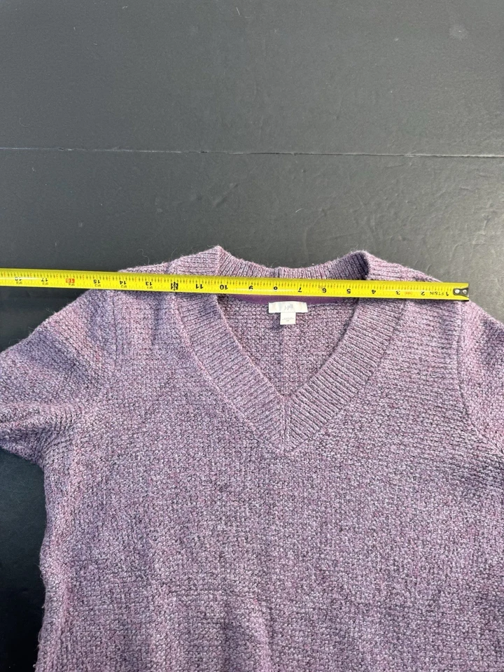 Women's J. JILL Purple V-Neck Alpaca Pullover Sweater Size XS - Image 4 of 4