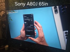 Sony 65" 163.9 cm OLED TV BRAVIA XR A80J Google TV 65A80J Black Display