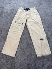 Vintage American Eagle Cargo Pants Mens Medium Beige Paratrooper Baggy Street