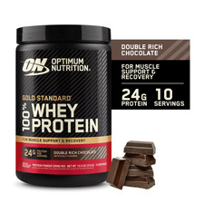 Optimum Nutrition Gold Standard 100 Whey Protein Powder, Double Rich Chocolate,