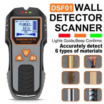 6in1 Bolzensucher Wandscanner Detektor Multifunktion Wandscanner für Netzkabel W