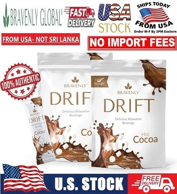 Bravenly Global Drift Hot Cocoa Delicious Relaxation Beverage - New! US Seller️