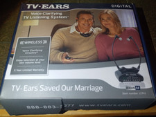 Digital TV Ears 11741 Voice Clarifying TV Listening System Wireless
