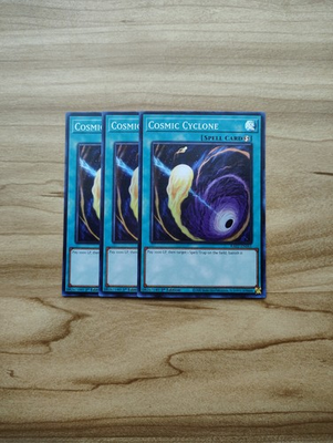 #ad Yu Gi Oh Cosmic Cyclone 3X Super Rare Holo Full Playset $3.00