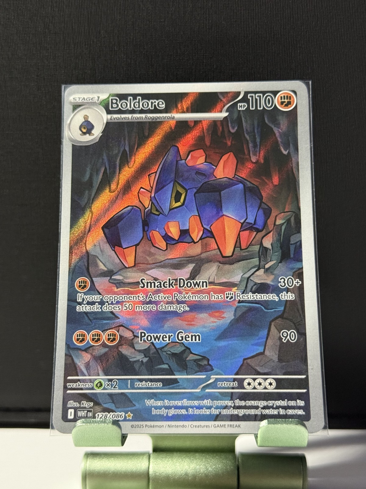 Boldore 128/086 Sv: White Flare Holo LP