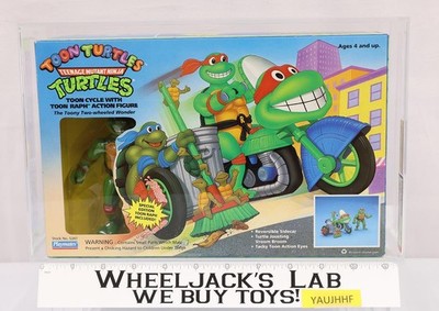 Toon Cycle W/ Toon Raph AFA HIGHEST GRADED 90 90/90/90 TMNT Playmates NEW SEALED