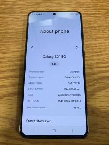 Samsung Galaxy S21 SM-G991U 128gb Gray VERIZON! - Picture 7 of 15