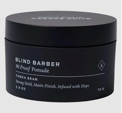 Blind Barber 90 Proof Hair Pomade for Men Strong Hold Natural Finish  2.5 fl oz