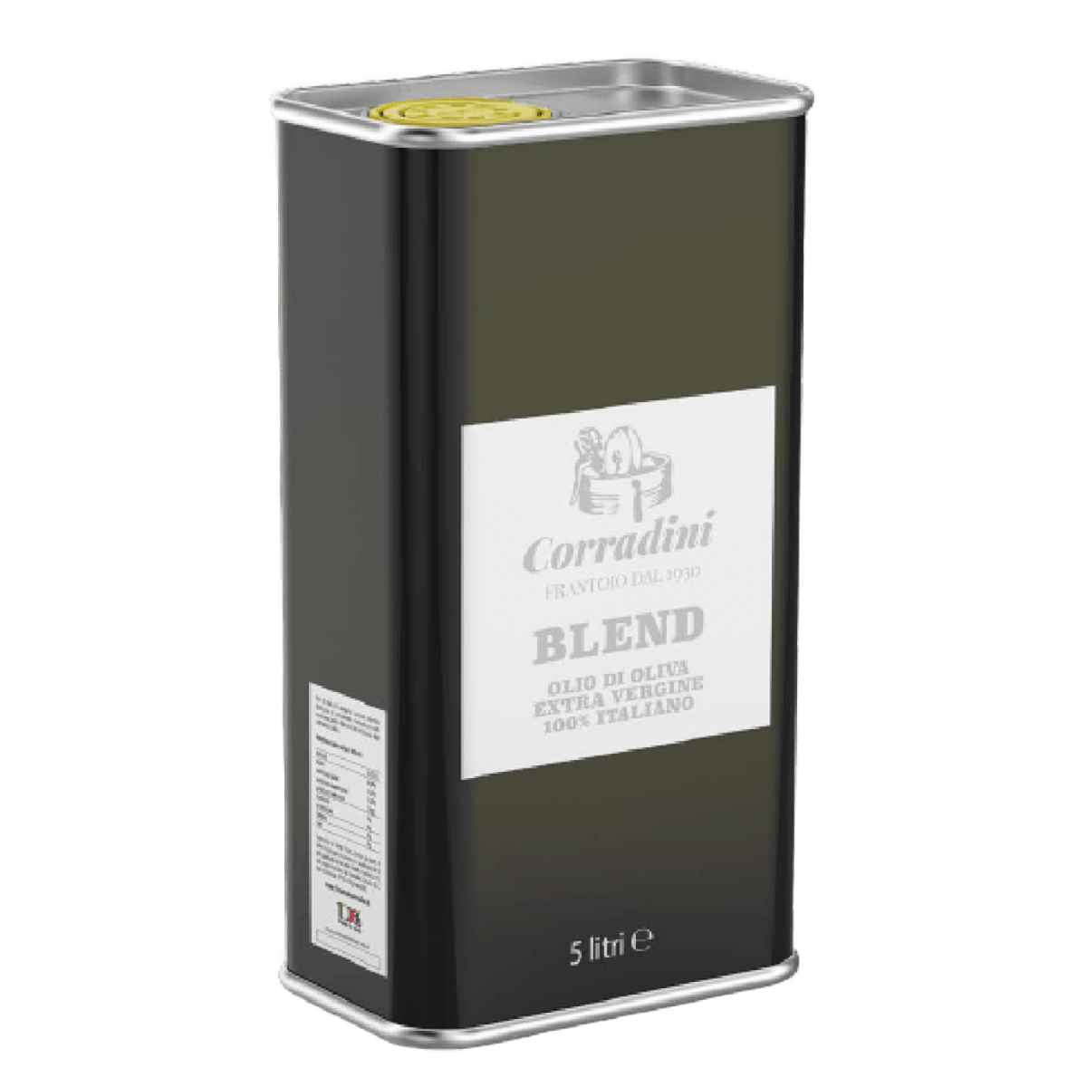 Olio Extra Vergine d'Oliva EVO 100% Italiano Corradini, Estratto a Freddo, Bl...