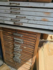 Mixed Lot Letterpress Type Metal Alphabets And Trays