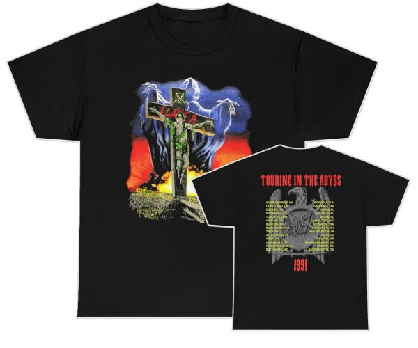Slayer 1991 Touring In The Abyss Tour Shirt