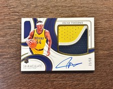 2023-24 Panini Immaculate Oscar Tshiebwe RC Rookie Premium Patch Auto RPA #/50