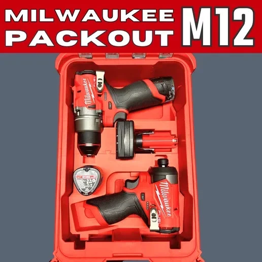 Milwaukee Packout Insert for M12 Hammer Drill and Impact Combo (Insert Only) - Image 3 of 4