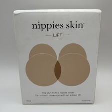 Nippies Skin-Lift/Silicone/Adhesive/Caramel Color/A-C Cups 1 Pair NEW SEALED L