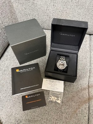 Hamilton Jazzmaster Viewmatic Skeleton Automatic Watch Silver From Japan