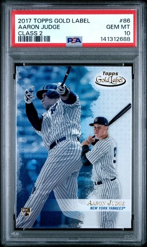 141312688 Aaron Judge 2017 Topps Gold Label #86 Class 2 Rookie RC PSA 10