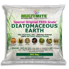 MULTI MITE® 5KG DE Diatomaceous Earth Poultry Dog Cat Animal Powder Feed Grade