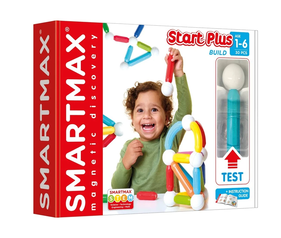 SmartMax Magnetic Building Blocks STEM Set for Kids Ages 3 Plus 30 Pieces - Image 3 of 4