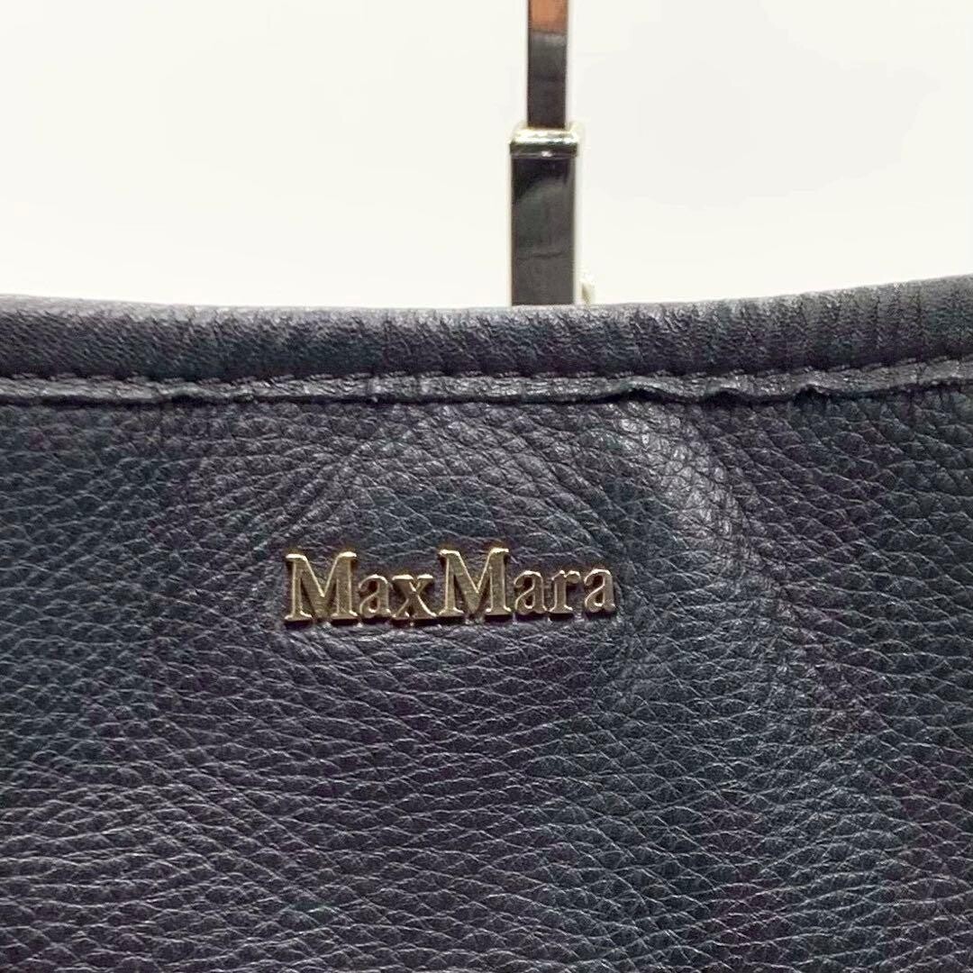 Max Mara Tote bag Leather Black Authentic From Japan — image 9