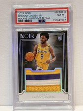 2024 NOIR ROOKIE JUMBO MATERIAL RJMBJJ BRONNY JAMES PSA 8