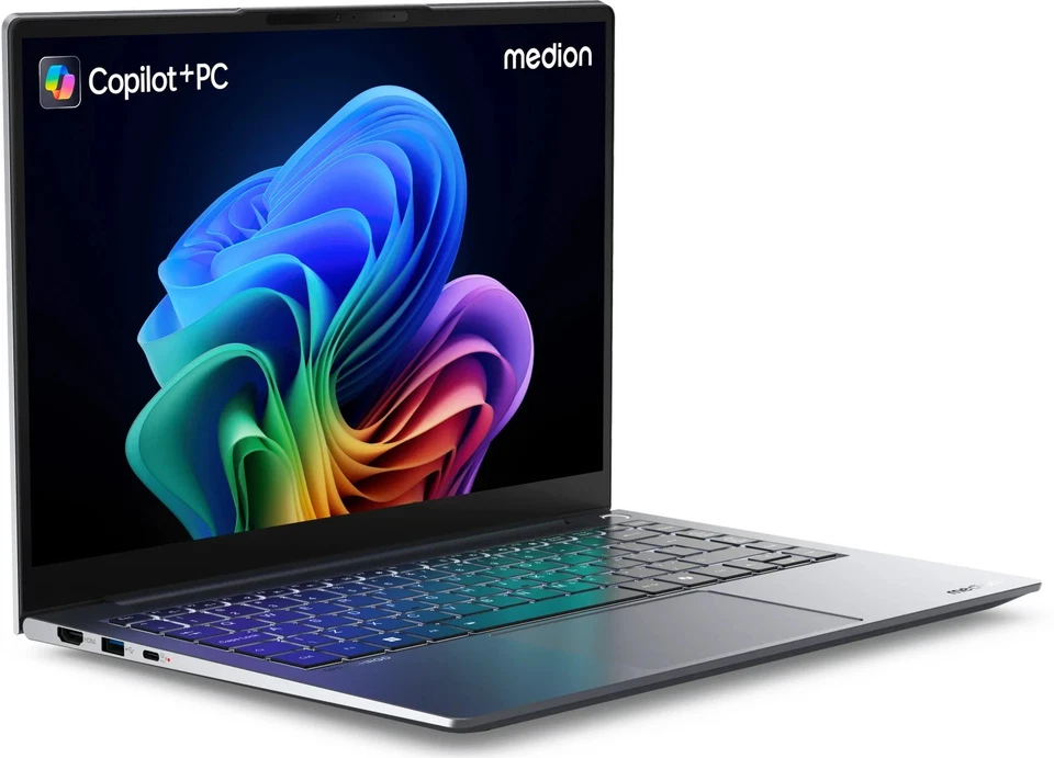 Medion SPRCHRGD 14 S1 Elite Snapdragon X Elite X1E-78-100, 16GB RAM, 512GB SSD - Bild 2 von 4