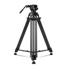 70.8" Professional Heavy Duty Video Camera Tripod with Fluid Head, QR Plate f...