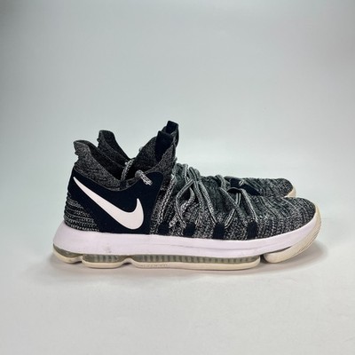 Nike Zoom KD 10 Oreo Basketball Shoes Athletic Sneakers 897815-001 Men's 9.5