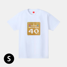 Nintendo TOKYO Super Mario Bros. 40th T-Shirt White Unisex Adults Size S F/S