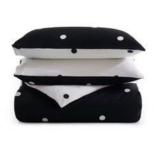 3 Piece Polka Dot Reversible  Duvet Set 