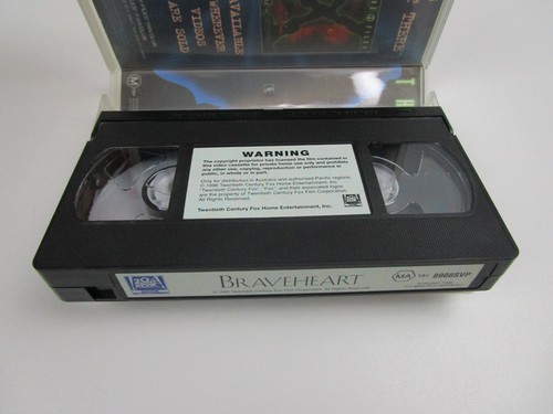 Braveheart, Mel Gibson, cinta VHS, video vintage, película, MA15+, 1995 - Imagen 4 de 5