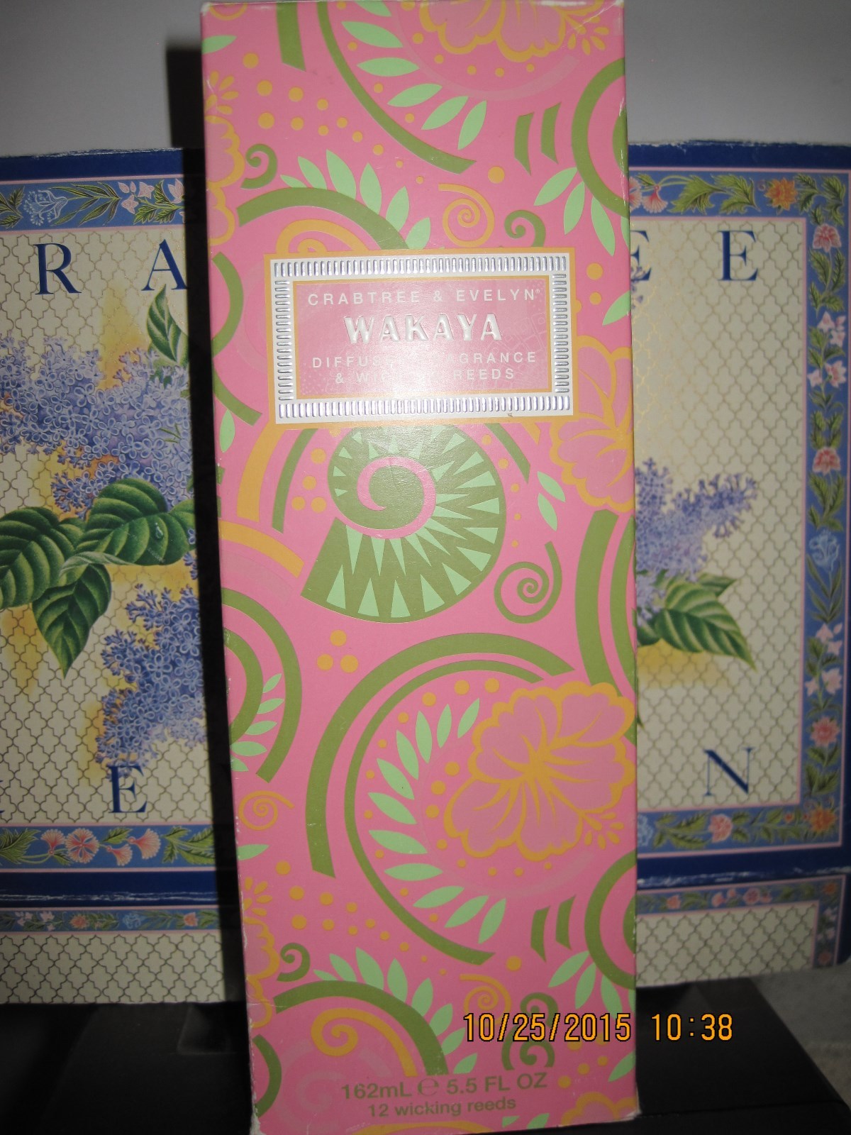 CRABTREE & EVELYN WAKAYA HOME FRAGRANCE REED DIFFUSER+ REEDS~SLIGHTLY ...