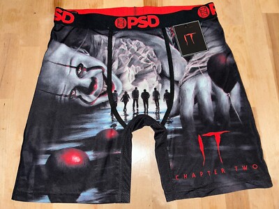 PSD X IT CHAPTER 2 POSTER MENS BOXER BRIEFS SIZE MEDIUM 32-34 NWT