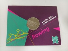 Royal Mint London 2012 Olympics Limited Edition 50p Coin Rowing