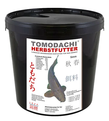 TOMODACHI Koifutter Herbst Sinkfutter Koi Energiefutter hochverdaulich bei Kälte 5mm 3kg