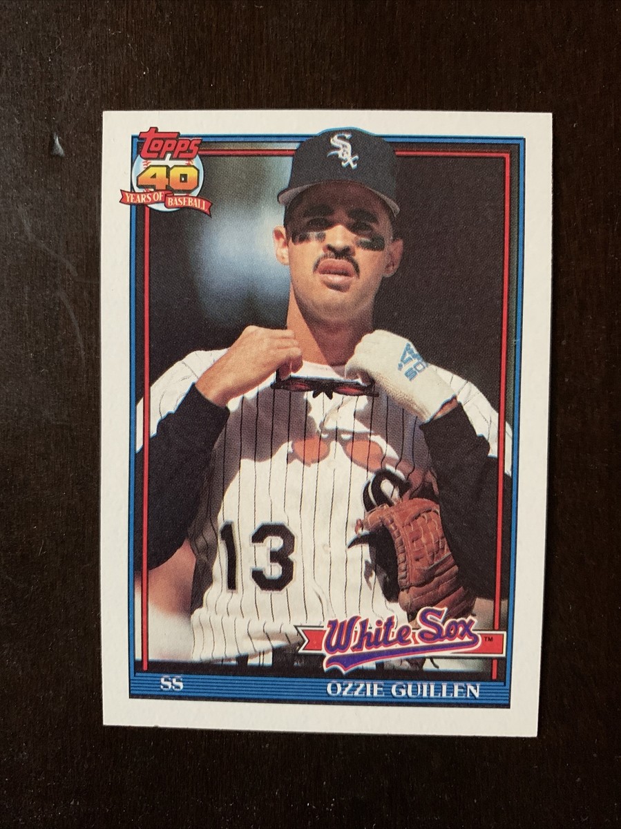 Topps 1991 ERROR 40 Years of Baseball OZZIE GUILLEN#620 Rare NM-MN