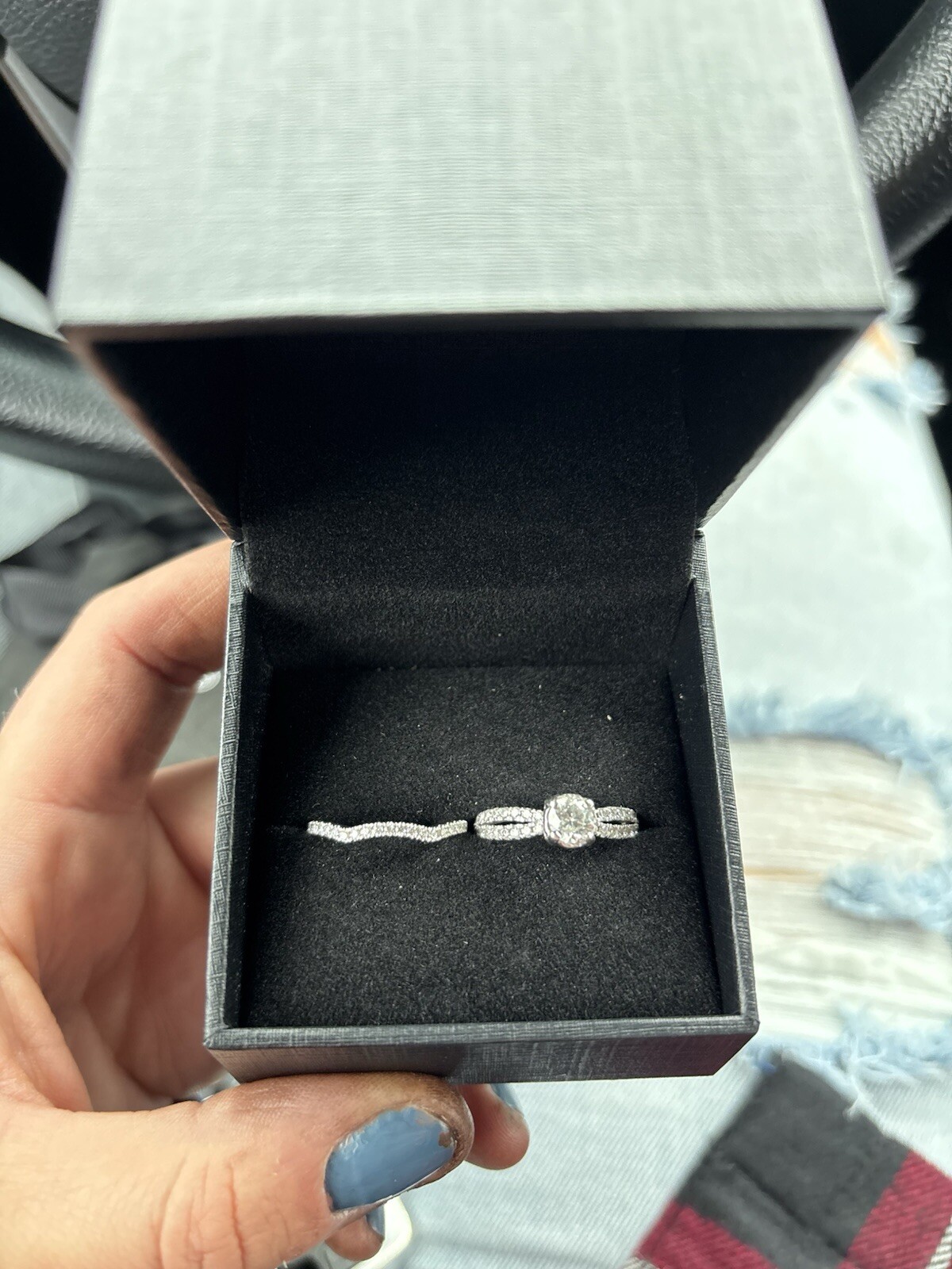 engagement ring And Wedding Band-image