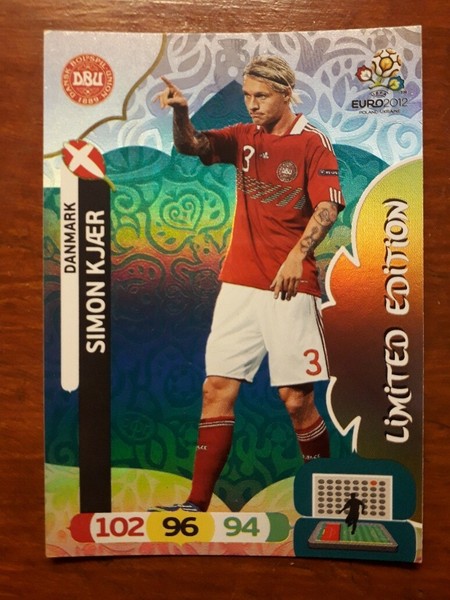 Adrenalyn XL Euro 2012 Simon Kjaer Danmark Limited Edition PANINI