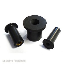 Rubber Well Nuts Rawl Nuts with Brass Threaded Insert Anti Vibration M3 To M8