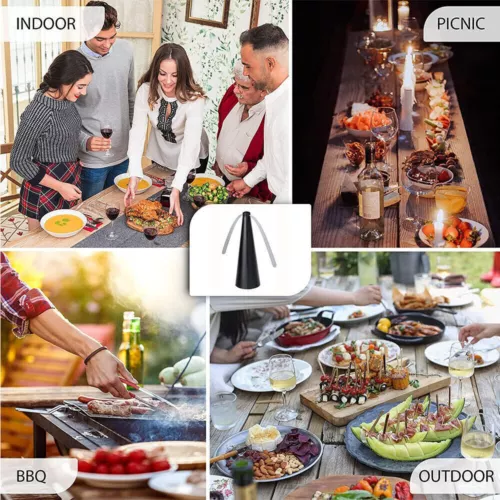 1/2/3Pcs Automatic Fly Trap Repellent Fan Keep Flies Bugs Away From Your Food - Picture 7 of 22