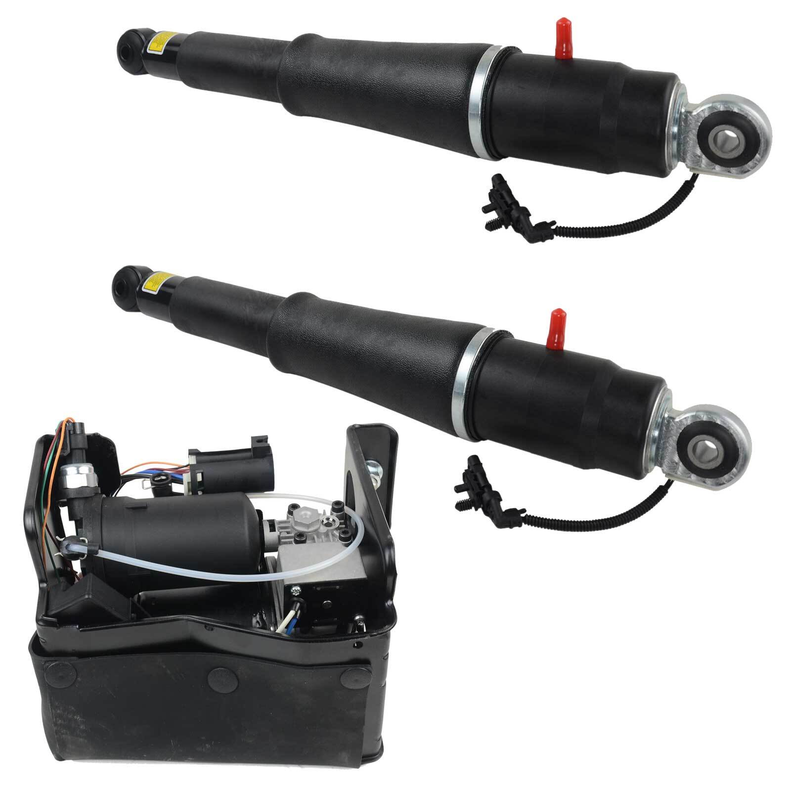 Pair Rear Air Shock Struts & Compressor 15254590 for Chevrolet Tahoe 5 ...