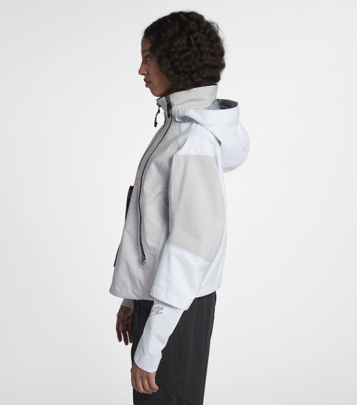 Nike WOMEN'S Nikelab ACG GORE-TEX Deploy Jacket White Grey Black SIZE SMALL NEW image 6