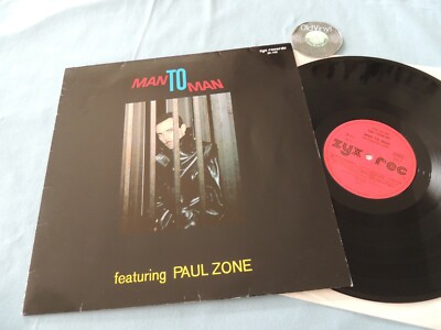 LP Man To Man Featuring Paul Zone   Man To Man 1988 Germany | Mint-